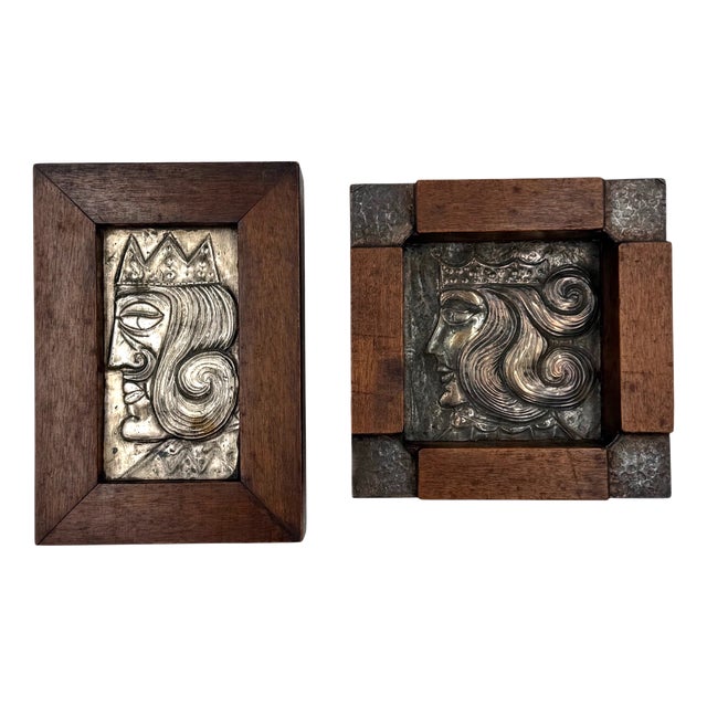 Mid-Century Ashtray and Cigars Box, Italy, 1950s, Set of 2 For Sale