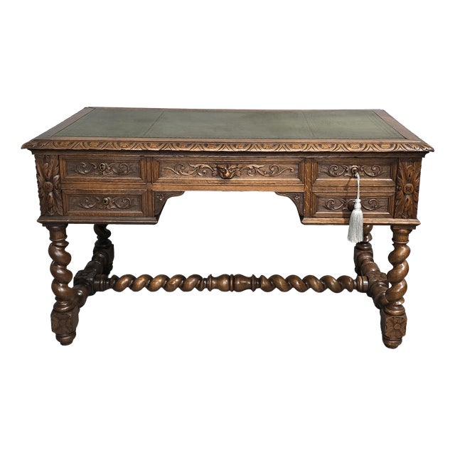 French Oak Writing Desk, 1880 For Sale