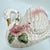 Ceramic Vintage Pink and Gold Lusterware Ceramic Large Swan Planter Centerpiece For Sale - Image 7 of 11