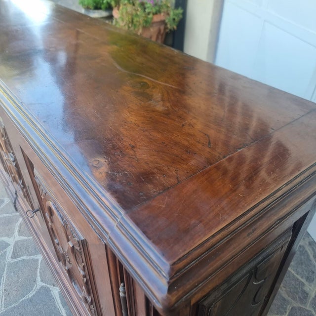 18th Century Turin Villa Walnut Sideboard For Sale - Image 13 of 17