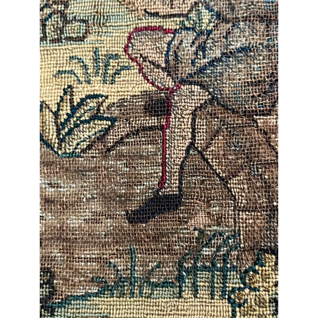 Pair 18th Century Framed French Verdure Tapestry Panels For Sale - Image 13 of 17