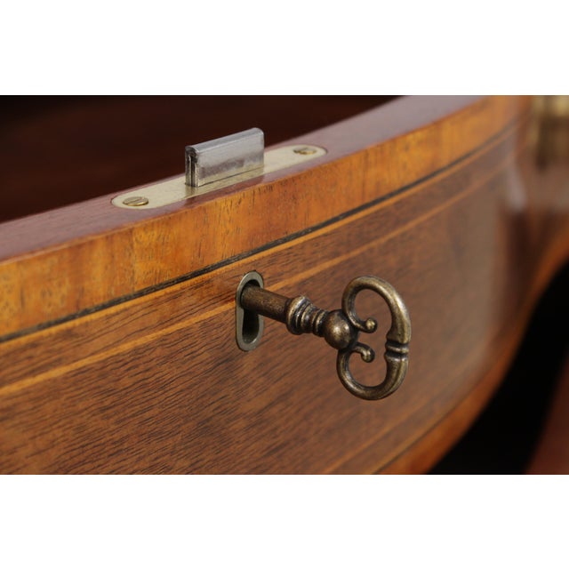 Wood Henredon Natchez Collection Inlaid Mahogany Chest For Sale - Image 7 of 16