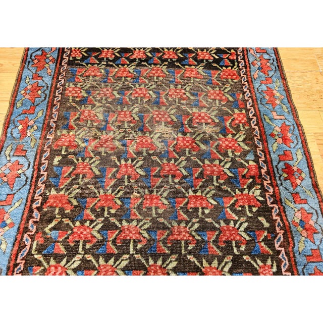 Vintage Karabagh Area Rug, Wool Pile, Handwoven Floral Design, Caucasus, 1900s, 4' x 7' For Sale - Image 10 of 15