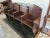 Brown Antique Gothic Church Pew Choir Stalls 4 Seater Bench Theatre Seats For Sale - Image 8 of 10