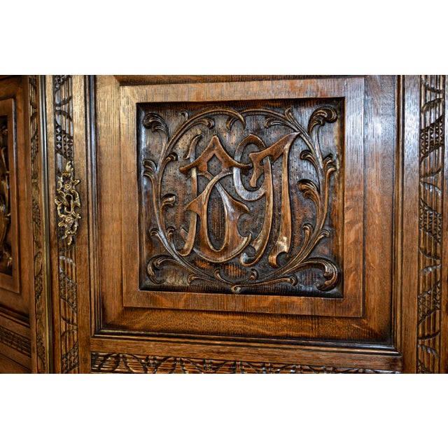 Late 19th Century English Wardrobe, Dated 1897 For Sale In Greensboro - Image 6 of 11