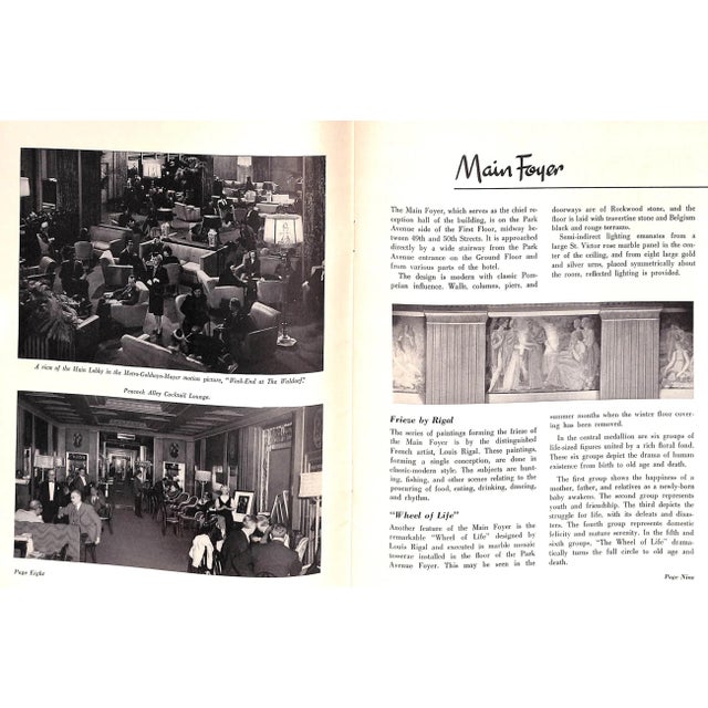 "Facts About the Waldorf-Astoria" 1950 For Sale - Image 10 of 13