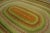 1950s Colorful Medallion Modern Vintage American Braided Rug 9' X 12' 6" Cotton Carpet For Sale - Image 4 of 12