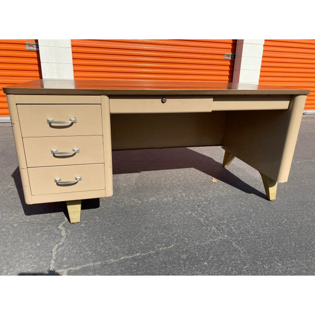 Vintage Cole Steel Metal Desk For Sale - Image 12 of 12