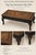 English Vintage Grand Tour Leather Map Coffee Table in Satin Walnut, Onyx Black and Gilded Gold For Sale - Image 3 of 3