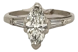 Late 20th Century 0.89 I VS1 MQ GIA Ring Ring, Size 6.5