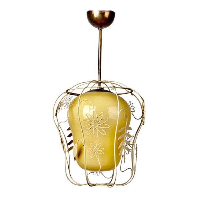 Hans Bergström Attributed Ceiling Light For Sale