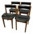 Vintage Mid-Century Teak Dining Chairs Four in the Style of Tom Robertson for McIntosh For Sale