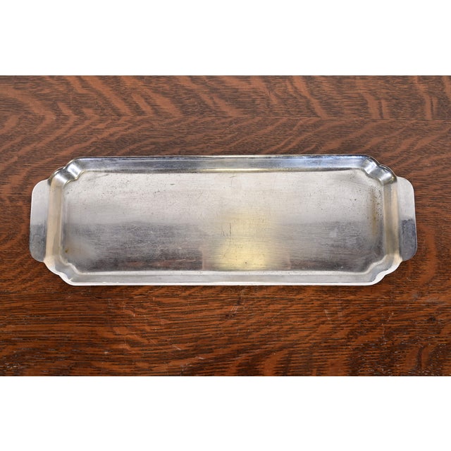 1930s Chase Antique Art Deco Chrome-Plated Serving Tray, Circa 1930s For Sale - Image 5 of 11