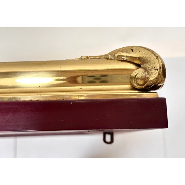 Neo-Classical Crystal Glass Wall Mirror with Brass Decor from Mariner 1893, Spain, 1970s For Sale - Image 11 of 18