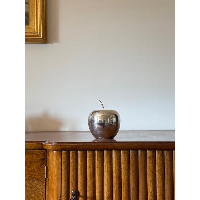 Modern Silver-Plated Apple Shaped Decorative Box, Christofle France 1970s For Sale - Image 6 of 7