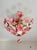 1980s Italian Pink Murano Style Glass Floral Chandelier – Hand-Painted Porcelain & Brass Ceiling Light For Sale - Image 16 of 18