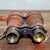 Metal Early 20th Century Leather-Cased Binoculars – 5.5" Brass & Leather Field Glasses With Case For Sale - Image 7 of 9