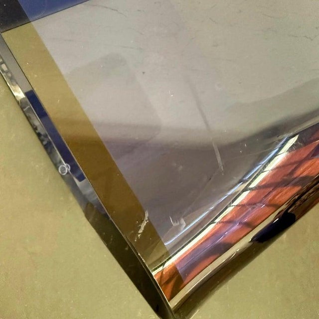 1990s Pair of Post-Modern Blue Lucite Invisible Chairs by Shlomi Haziza for HStudio For Sale - Image 10 of 10