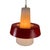 Red Scandinavian Pendant Light, 1970s For Sale - Image 8 of 8