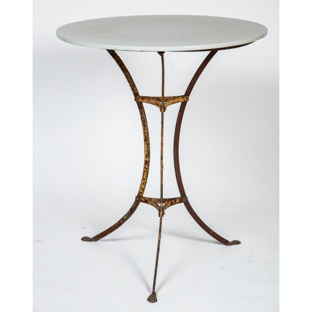 Art Nouveau Antique Iron Garden Table, Arras, France, Circa 1900 For Sale - Image 3 of 7