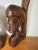 Vintage African Hand Carved Wood Couple Bust Bookends Tribal Folk Art 12" For Sale - Image 13 of 15