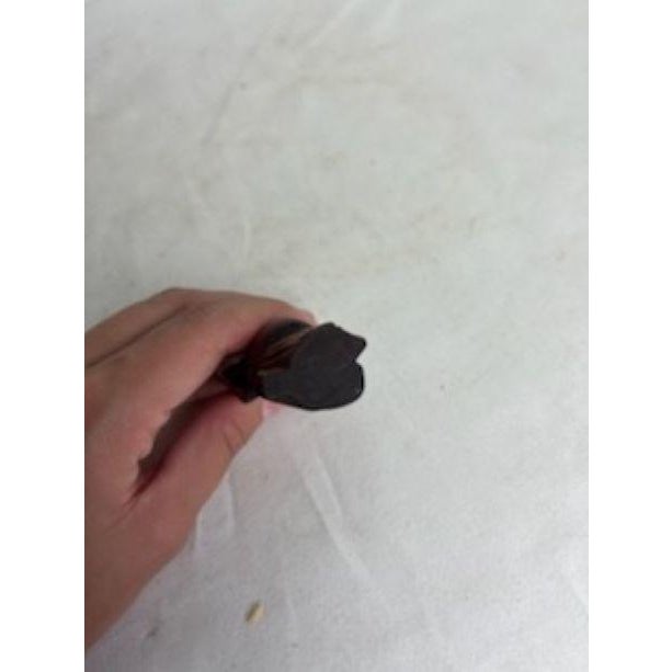 Wood 1960s Small Carved Wooden Happy Buddha For Sale - Image 7 of 9