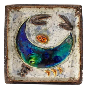German Ceramic Wall Tile Plaque by Helmut Friedrich Schäffenacker