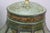 Late 20th Century Chinese Chinoiserie Green Gilt Toleware Tea Canister Caddy Banquet Lamps - a Pair For Sale - Image 18 of 18