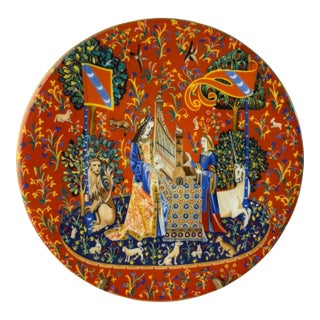 Haviland Limoges France Decorative Plate La Chasse a La Licorne 1979 Limited Ed. For Sale