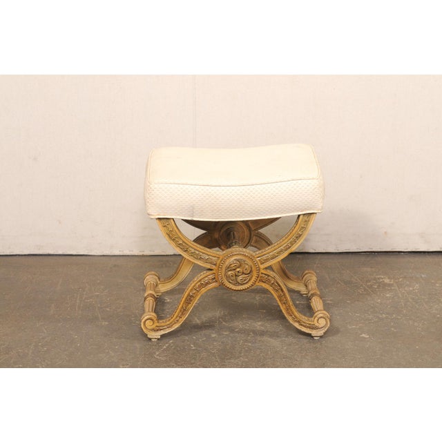 French Louis XVI Inspired Curule Stool For Sale - Image 10 of 13