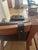 Thomas Moser Cherry Wood & Leather Lounge Chair With Ottoman For Sale - Image 10 of 12