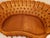 Velvet Burnt Orange Round Sofa For Sale In New York - Image 6 of 7