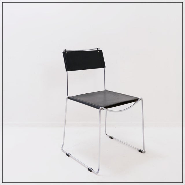 Minimalist Jodi Dining Chair from Sintesi, Italy, 1980s For Sale - Image 15 of 15