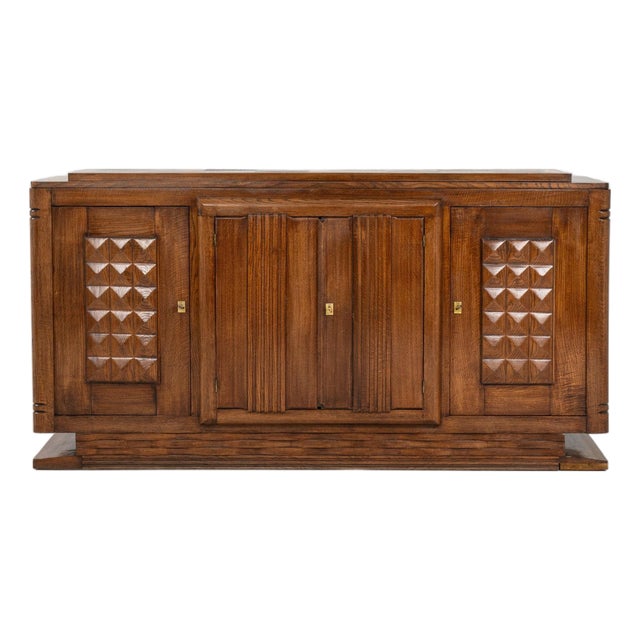 19th Century France Art Deco Tan Wood Credenzas & Sideboards For Sale