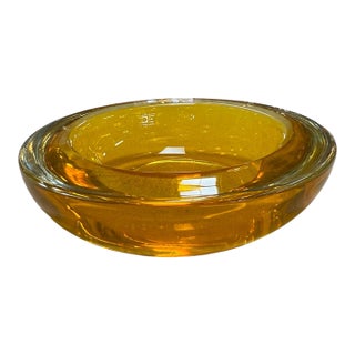 Canary Murano Glass Bowl, Italy, 1970s For Sale