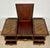 Brown Spanish Marquetry Vanity Desk with Drop Leaves, 1930 For Sale - Image 8 of 18