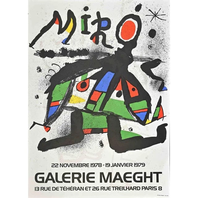 Abstract Composition is a vintage Lithograph and Offset poster realized after Joan Mirò (1893-1983) in 1978. Good...