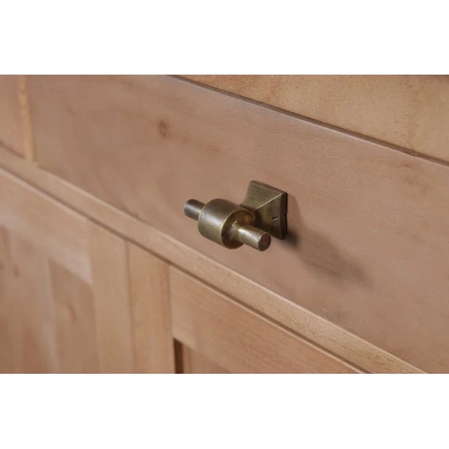 Emma 70" Solid Wood Sideboard, Oak Finish For Sale In New York - Image 6 of 6