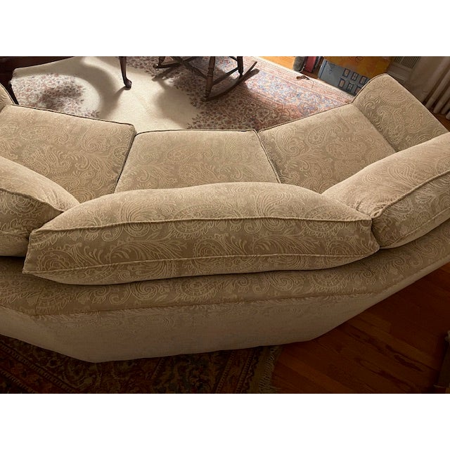 Traditional Ethan Allen Bennett Conversational Sofa For Sale - Image 3 of 4