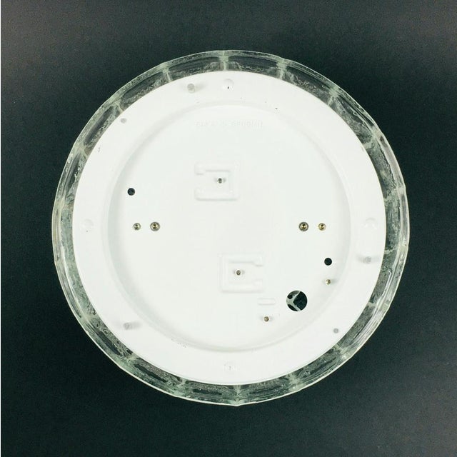 Mid-Century Modern Glass Flush Mounts from Limburg, Germany, 1970s, Set of 2 For Sale - Image 6 of 11