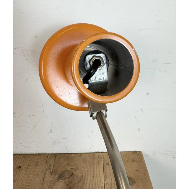 Metal Vintage Orange Table Lamp, 1970s For Sale - Image 7 of 17