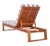 Wood Solano Sunlounger - Natural/Gray Stripe For Sale - Image 7 of 9