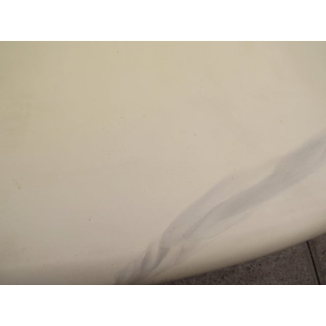 Mid 20th Century Large White Dining Table in the Style of Karl Springer For Sale - Image 11 of 12