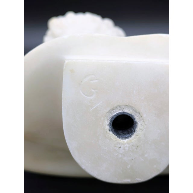 19th Century Grand Tour Alabaster Bust: Capitoline Antinous For Sale - Image 13 of 13