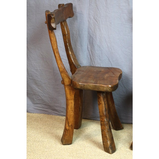 Brutalist Brutalist Chairs, 1990s, Set of 4 For Sale - Image 3 of 7