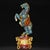 Chinese Large Vintage Cloisonné Horse Sculpture - Chinese Gilt Enamel Galloping Steed on Orb For Sale - Image 3 of 9