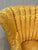 Late 20th Century Yellow Damask Mahogany Wingback Chair For Sale - Image 11 of 12