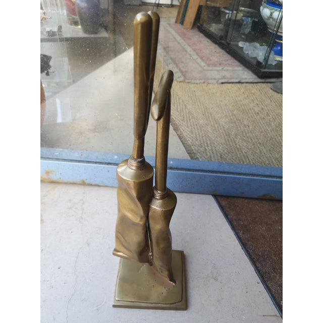Fernandez Arman, Tubes Sculpture, 1990s, Gold Painted Bronze For Sale - Image 6 of 18