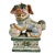 Vintage Famille Verte Chinoiserie Porcelain Foo Dog Guardian Lion With Ball For Sale