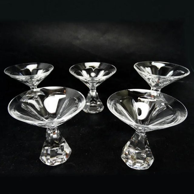 Art Deco Vodka Shot Glasses, Former Czechslovakia, 1930s, Set of 5, in Very Good conditions. Designed 1920 to 1949